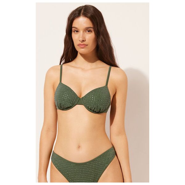 calzedonia push up leggermente imbottito costume luxury stones donna verde 2