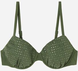 Calzedonia Push Up Leggermente Imbottito Costume Luxury Stones Donna Verde 2