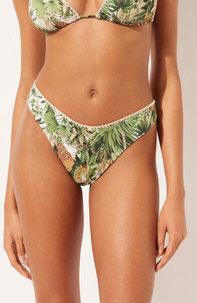 Calzedonia Brasiliana Jungle Costume Savage Tropics Donna Verde S