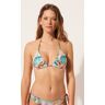 Calzedonia Triangolo Double Face Costume Wild Foliage Donna Verde 5