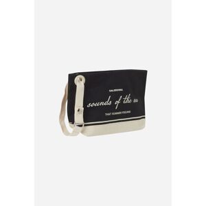 Calzedonia Pochette da Spiaggia Sounds of the Sea Donna Nero TU