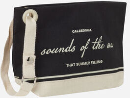 Calzedonia Pochette da Spiaggia Sounds of the Sea Donna Nero TU