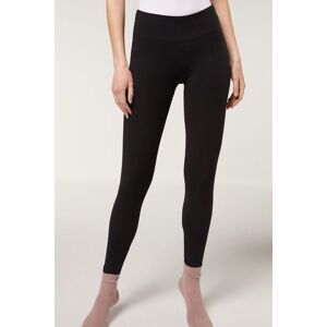 Calzedonia Leggings in Cotone Supima Comfort Donna Nero L