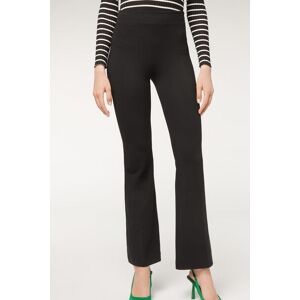 Calzedonia Leggings a Zampa in Cotone Supima Ultra Light Donna Nero L