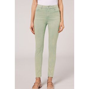 Calzedonia Jeans Push Up Skinny a Vita Alta Soft Touch Donna Verde S