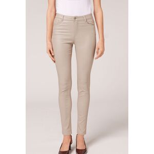 Calzedonia Leggings Skinny Effetto Pelle Donna Naturale S