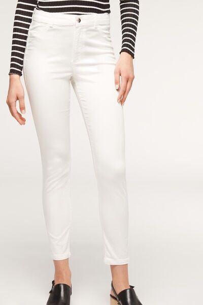 calzedonia jeans push up light denim eco donna bianco s