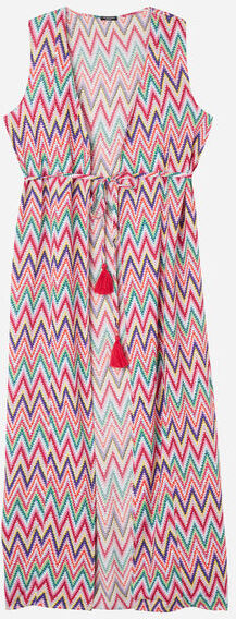 Calzedonia Gilet Lungo Multicolor Chevron Donna Multicolore M/L