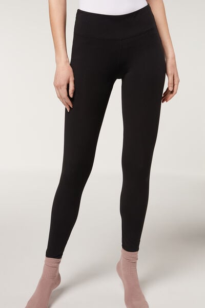 Calzedonia Leggings in Cotone Supima Comfort Donna Nero S