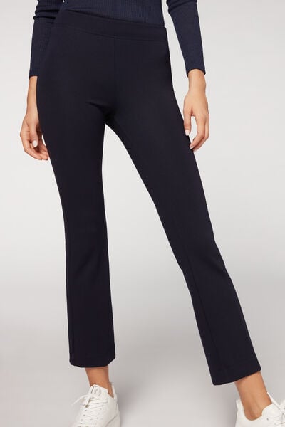 Calzedonia Leggings Mini Flare Donna Blu M