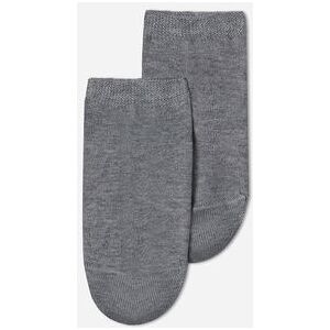 Calzedonia Calze Corte in Cotone da Bambini Unisex Grigio 8