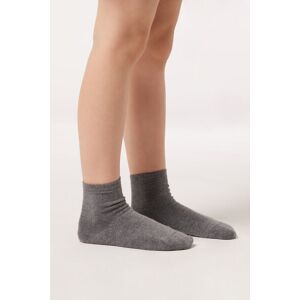 Calzedonia Calze Corte con Cashmere da Bambini Unisex Grigio 25-27