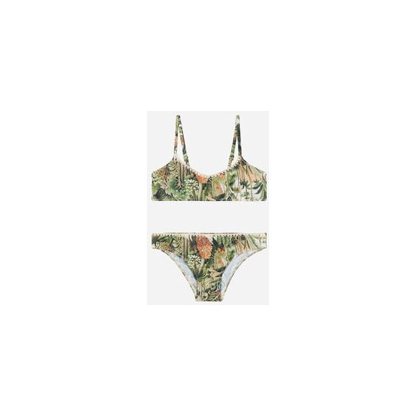 calzedonia costume due pezzi bambina savage tropics bambina verde 6