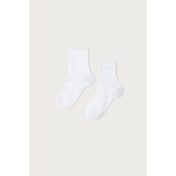 calzedonia calze corte in cotone da neonato bianco 19-21