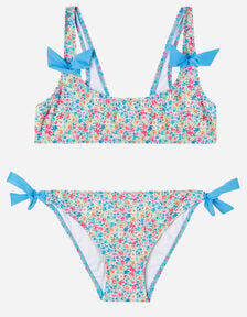 calzedonia costume due pezzi bambina flower meadow bambina blu 14