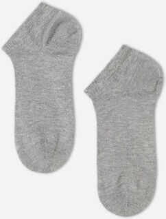 Calzedonia Calze Corte in Cotone da Bambini Unisex Grigio 4