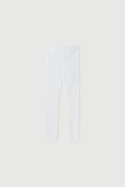 Calzedonia Collant con Cashmere Eco da Neonato Bianco 12-18