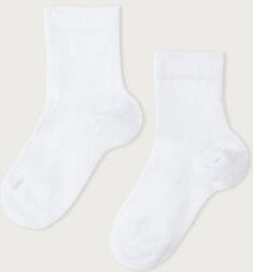 Calzedonia Calze Corte in Cotone da Neonato Bianco 19-21