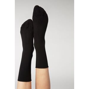 Calzedonia Calze Corte con Cashmere Donna Nero 36-38