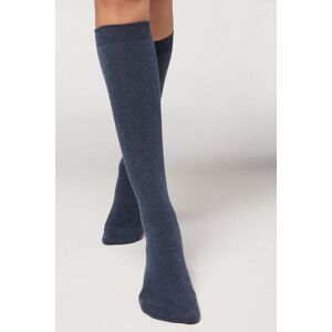 Calzedonia Calze Lunghe con Cashmere Donna Blu 36-38