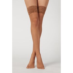 Calzedonia Autoreggenti Velatissime 8 Denari Donna Naturale 2