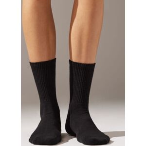 Calzedonia Calze Corte Sport Unisex Uomo Nero 36-38