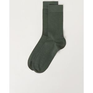 Calzedonia Calze Corte in Cotone Rasato da Uomo Uomo Verde 44-45