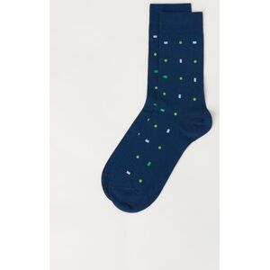 Calzedonia Calze Corte Fantasia Geometrica da Uomo Uomo Blu TU