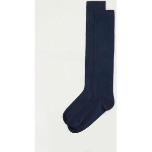 Calzedonia Calze Lunghe in Caldo Cotone da Uomo Uomo Blu 42-43