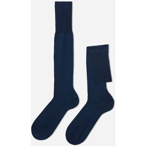 Calzedonia Calze Lunghe in Filo di Scozia da Uomo Uomo Blu 12M