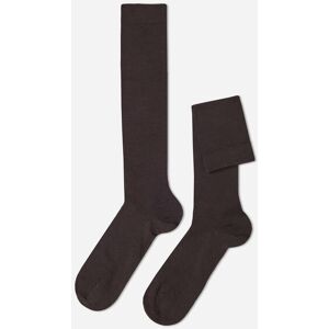 Calzedonia Calze Lunghe Lana e Cotone da Uomo Uomo Marrone 44-45