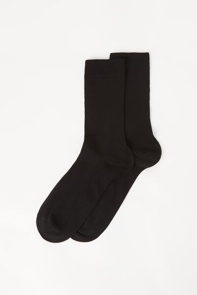 Calzedonia Calze Corte in Cotone Rasato da Uomo Uomo Nero 40-41