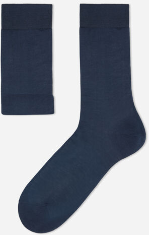 Calzedonia Calze Corte con Filo di Scozia da Uomo Uomo Blu 10MZ