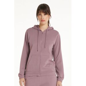 Tezenis Felpa Cappuccio con Zip e Coulisse Donna Viola Tamaño S