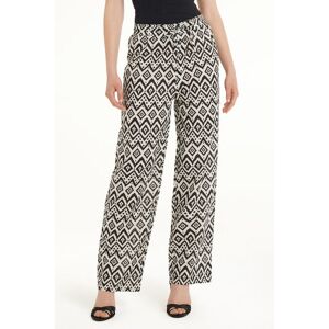 Tezenis Pantaloni Lunghi in 100% Cotone Super Leggero Donna Nero Tamaño S