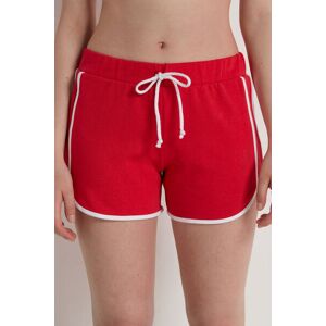 Tezenis Shorts Felpa Piping Donna Rosso Tamaño S