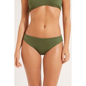 Tezenis Bikini Slip Classico Microfibra Riciclata Costine Donna Verde Tamaño L