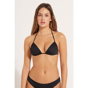 Tezenis Bikini Triangolo con Arriccio Microfibra Riciclata Donna Nero Tamaño 2