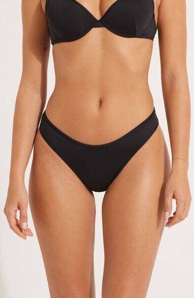 Tezenis Bikini Slip Sgambato Microfibra Riciclata Donna Nero Tamaño L