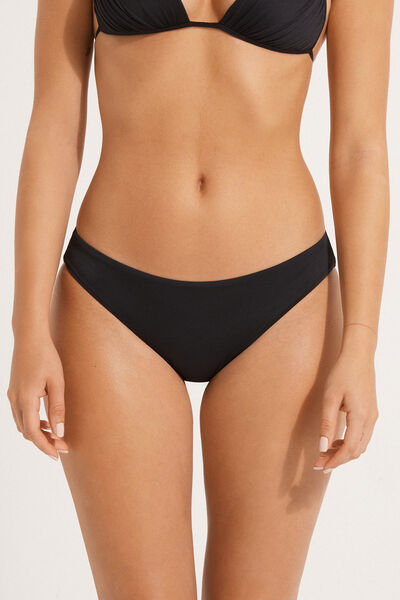 Tezenis Bikini Slip Tinta Unita Donna Nero Tamaño XS