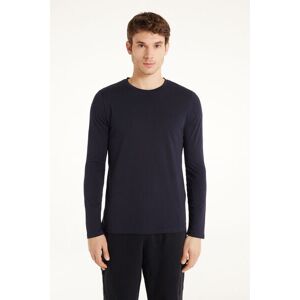 Tezenis Maglia Girocollo Manica Lunga Cotone Uomo Blu Tamaño M