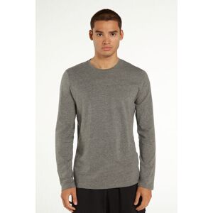 Tezenis Maglia Girocollo Manica Lunga Cotone Uomo Grigio Tamaño S