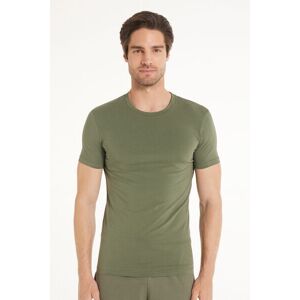 Tezenis T-Shirt in Cotone Elasticizzato Uomo Verde Tamaño L