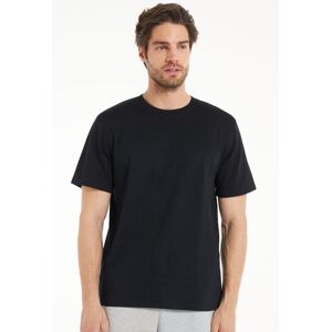 Tezenis T-Shirt in 100% Cotone a Girocollo Uomo Nero Tamaño XXL