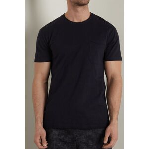 Tezenis T-shirt in Cotone con Taschino Uomo Blu Tamaño M