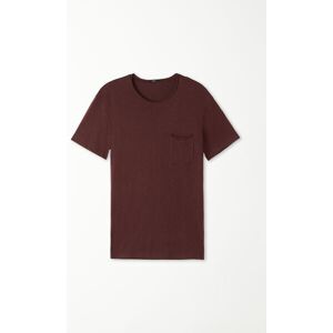 Tezenis T-shirt in Cotone con Taschino Uomo Marrone Tamaño M