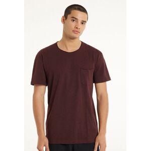 Tezenis T-shirt in Cotone con Taschino Uomo Marrone Tamaño XXL