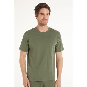 Tezenis T-shirt Basic Ampia in Cotone Uomo Verde Tamaño L