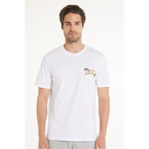 Tezenis T-shirt Cotone Stampato Uomo Bianco Tamaño XXL