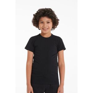 Tezenis T-Shirt Basic Girocollo in Cotone Elasticizzato Bimbi Unisex Unisex Nero Tamaño 10-11